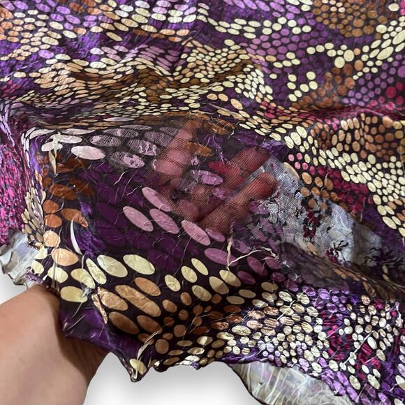 Komarov fit and flare crinkled polka dot wearable art dress - Picture 6 of 9